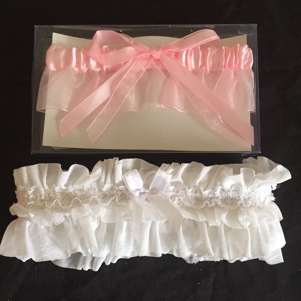 Two new wedding garters